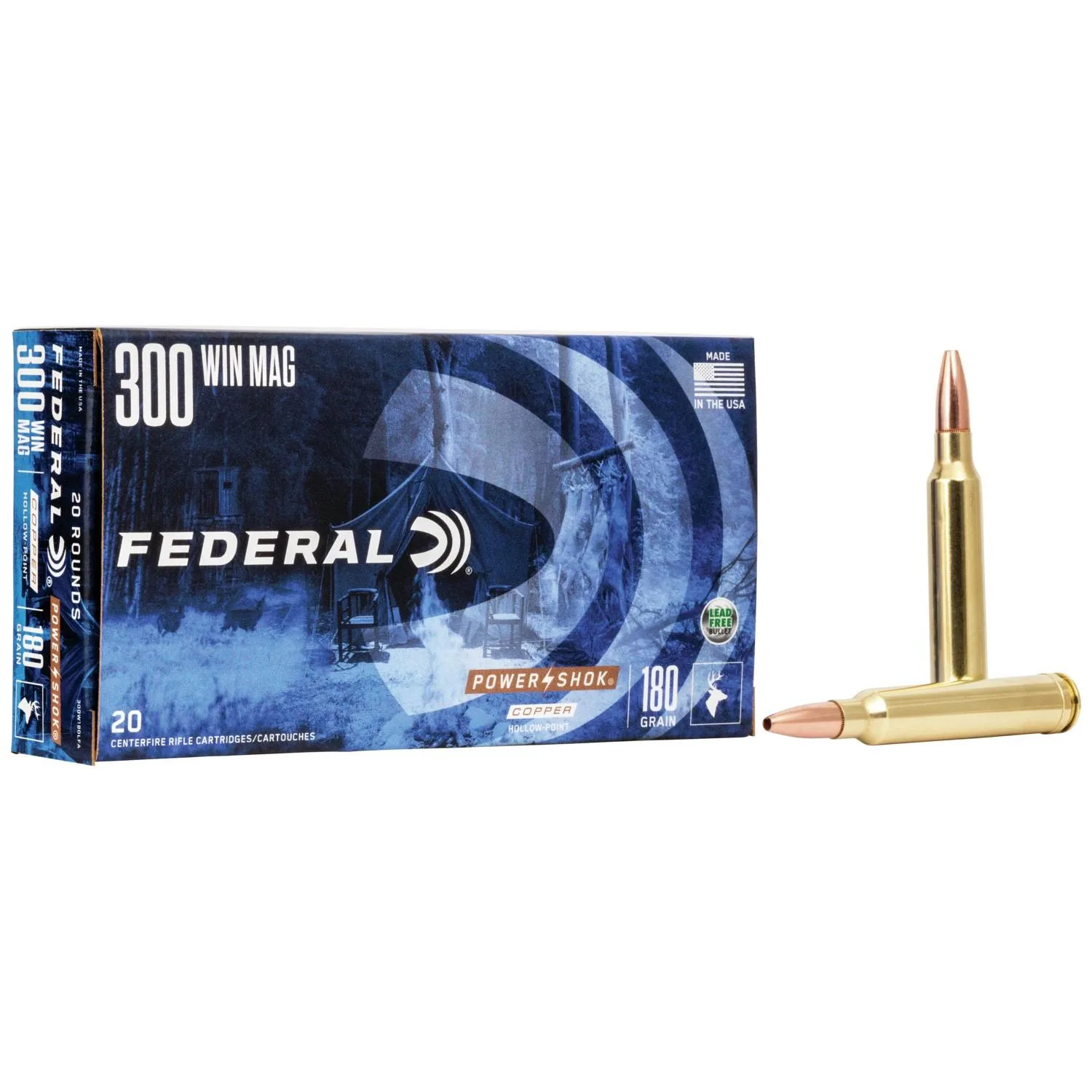 Federal .300 Win Mag 180gr Brass – 20rd