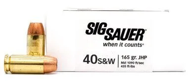 Sig-Sauer .40 S&W 180gr V-CROWN Brass – 50rd