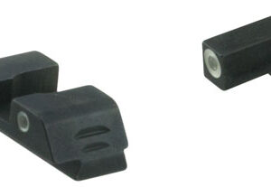 AmeriGlo GL5113 Classic Tritium Sight Set for Glock  Black | Green Tritium White Outline Front and Rear