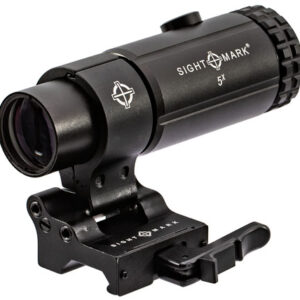 Sightmark SM19064 T-5 Magnifier 5X with Flip to Side Mount Magnifier Matte Black 23mm