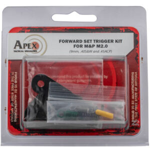 Apex Tactical 100167 Forward Set Sear & Trigger Kit Curved Trigger with 3-4 lbs Draw Weight for S&W M&P 2.0 Right