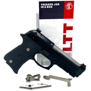 Langdon Tactical Tech LTTTJOPN Trigger Job In A Bag  Single/Double Action Curved Trigger with SA 3.50-4 lbs Draw Weight & NP3 Nickel Teflon/Stainless Finish for Beretta 92/96/M9 (not A1)