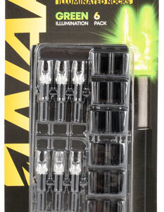 NAP NAPILLNGR Thunderglo Illuminated Nock Green Polycarbonate Aluminum Shaft/ 6 Pack