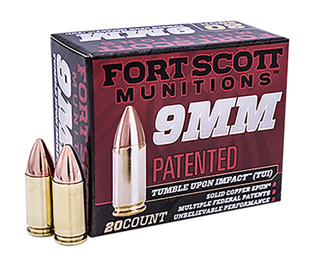 Fort-Scott 9mm Luger 80gr Nickel-Plated Brass – 20rd