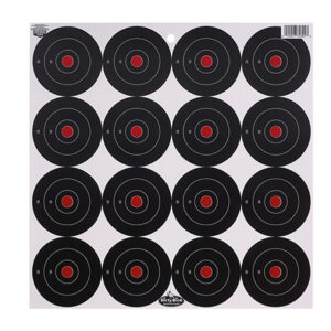 Birchwood Casey 35309 Dirty Bird  3" Bullseye Tagboard Hanging Black/White 12 PK