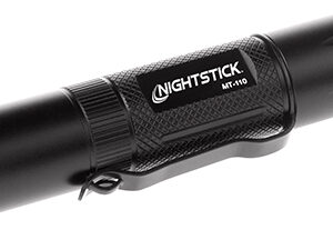 Nightstick MT110 MT-110 Mini-TAC Black Anodized Hardcoat Aluminum White LED 150 Lumens 77 Meters Beam Distance