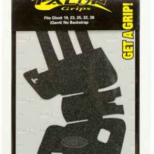 Talon Grips 110G Adhesive Grip  Compatible w/Glock 19/23/25/32/38 Gen4 w/No Backstrap, Black Textured Granulate