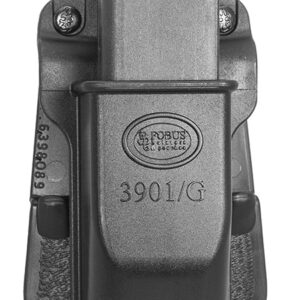Fobus 3901G Single Mag Pouch  Black Polymer Paddle Compatible w/ Double Stack/Glock Belts 1.75" Wide