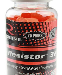 Radians FP70RD25 Resistor Earplugs Foam 32 dB In The Ear Orange Adult 25 Pair