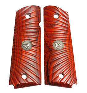Wilson Combat 351MFS Side Panel Grips Full Size Starburst Cocobolo