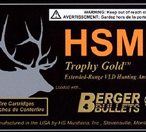 HSM 270130VLD Trophy Gold Extended Range 270 Win 130 gr Berger Hunting VLD Match 20 Per Box/ 20 Cs