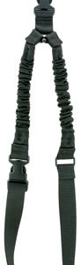 Aim Sports AOPS01B One Point Sling made of Black Elastic Webbing with 26" OAL, 1.25" W & Bungee Design for Rifles