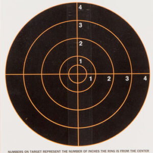 Champion Targets 45802 VisiShot  Paper Bullseye Black/White 10 Pack