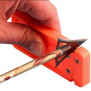 AccuSharp 013C Broadhead Sharpener & Wrench Tungsten Carbide Sharpener Orange