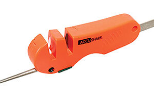 AccuSharp 028C 4-in-1 Sharpener Hand Held Coarse Tungsten Sharpener Orange
