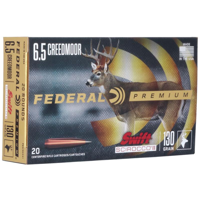 Federal 6.5 Creedmoor 130gr BONDED Nickel-Plated Brass – 20rd