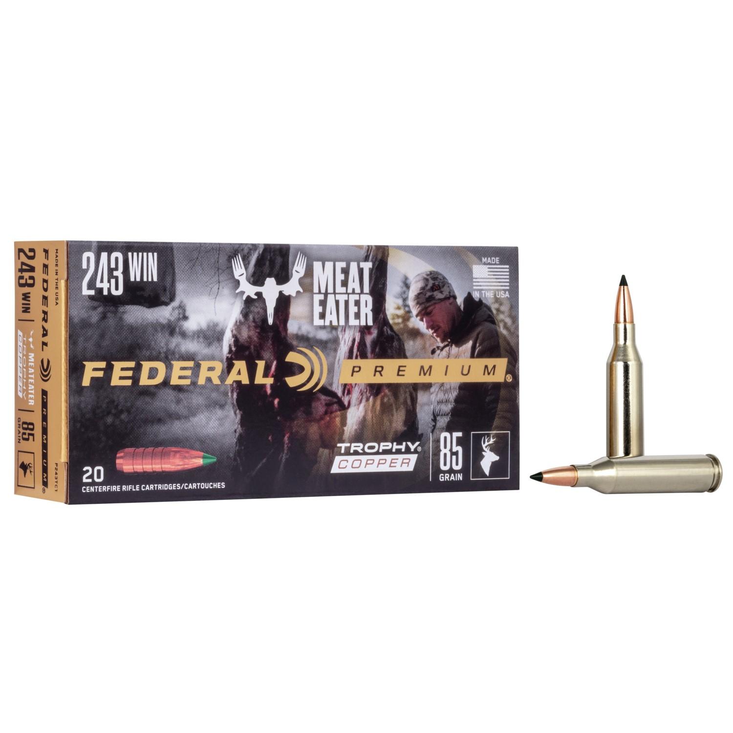 Federal .243 Winchester 85gr COPPER SOLID Nickel-Plated Brass – 20rd