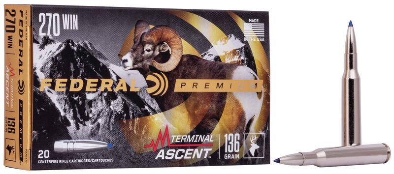 Federal .270 Winchester 136gr BONDED Nickel-Plated Brass – 20rd
