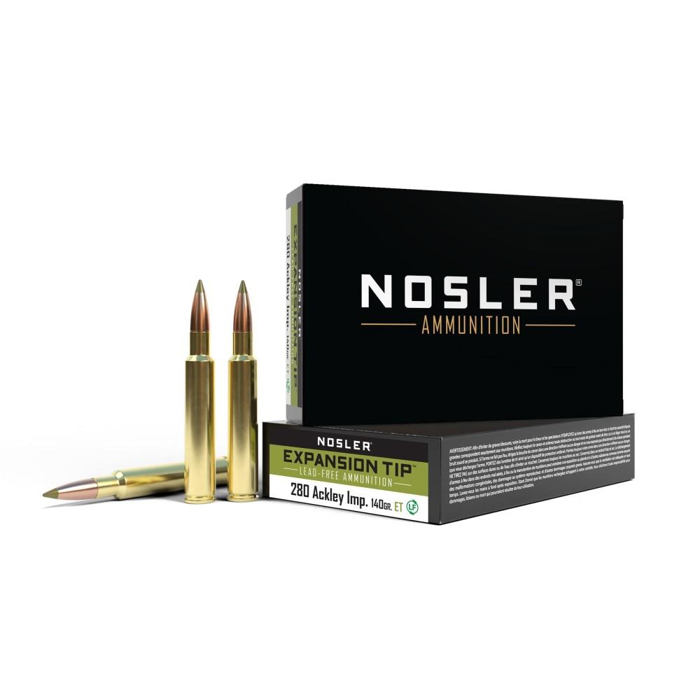 Nosler .280 Ackley Improved 140gr Brass – 20rd