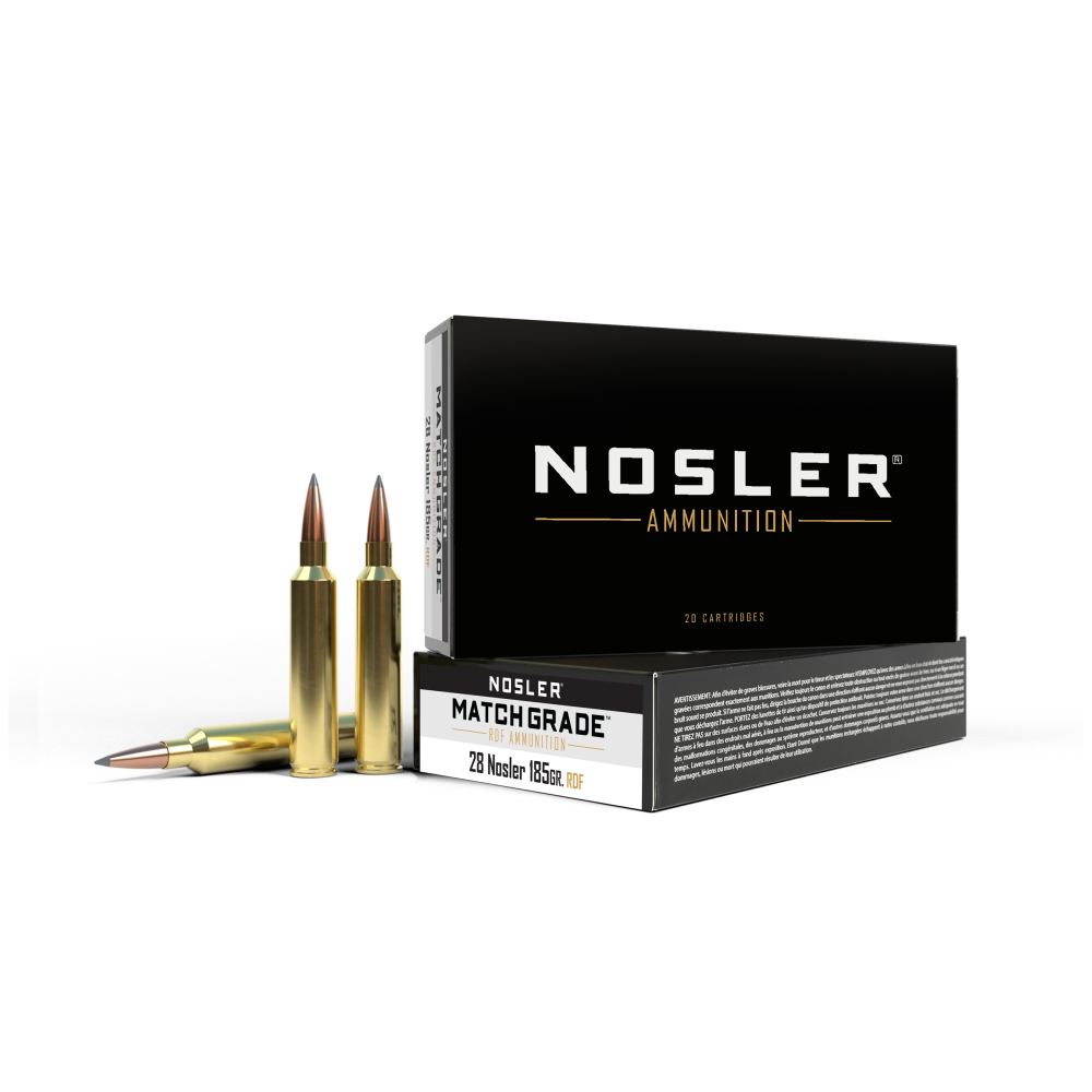 Nosler 28 Nosler 185gr Brass – 20rd