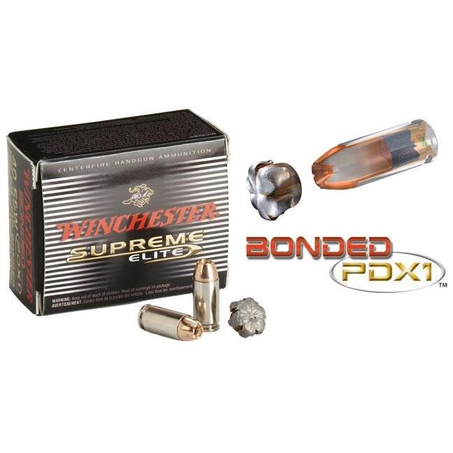 Winchester .40 S&W 180gr PDX1 Nickel-Plated Brass – 20rd