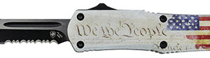 Templar Knife Small We The People Tanto Serrated Black