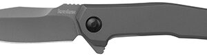 Kershaw Helitack Folding Knife 3-1/4" Drop Point Blade Grey