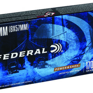 Federal Power-Shok Rifle Ammunition 8x57mm 170 gr SP 2250 fps - 20/box
