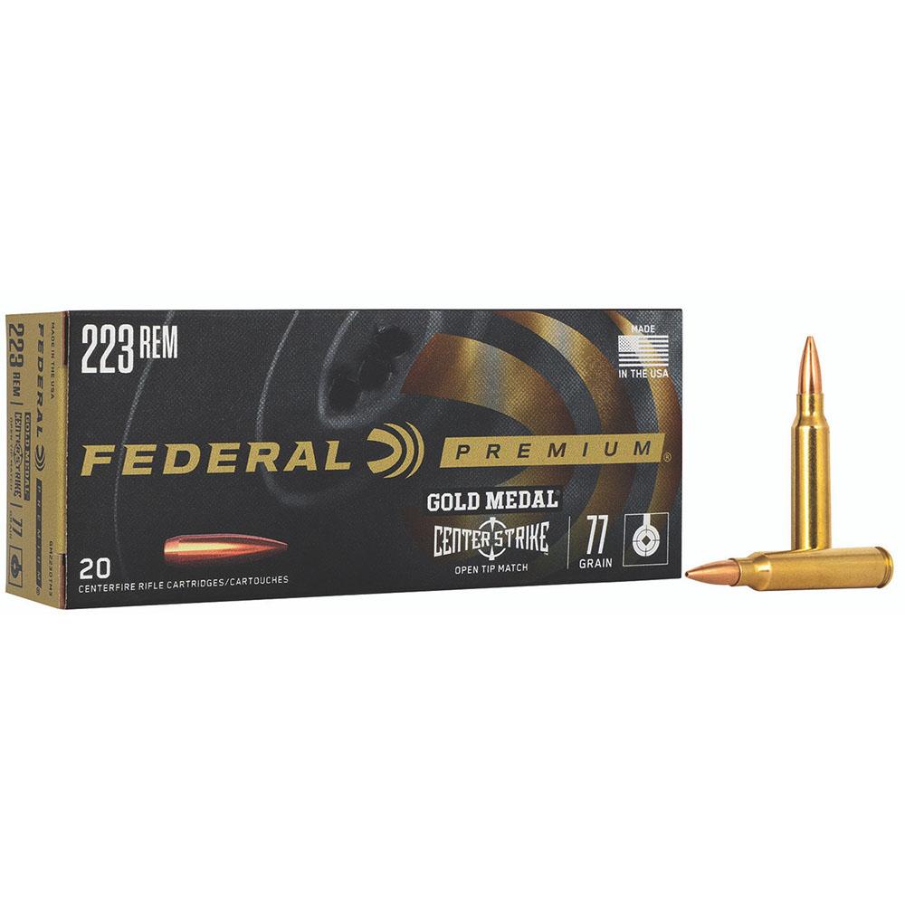 Federal .223 Remington 77gr OTM Brass – 20rd