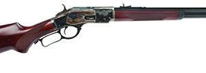 Cimarron CA204 1873 Short Deluxe Full Size 45 Colt (LC) 10+1, 20" Blued Octagon Steel Barrel, Color Case Hardened Steel Receiver, Walnut Fixed Pistol Grip Stock, Right Hand