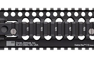 Daniel Defense 0100510001 Omega Rail  7" Carbine Length Style Made of  Aluminum with Black Anodized Finish & Picatinny Rail for AR-15