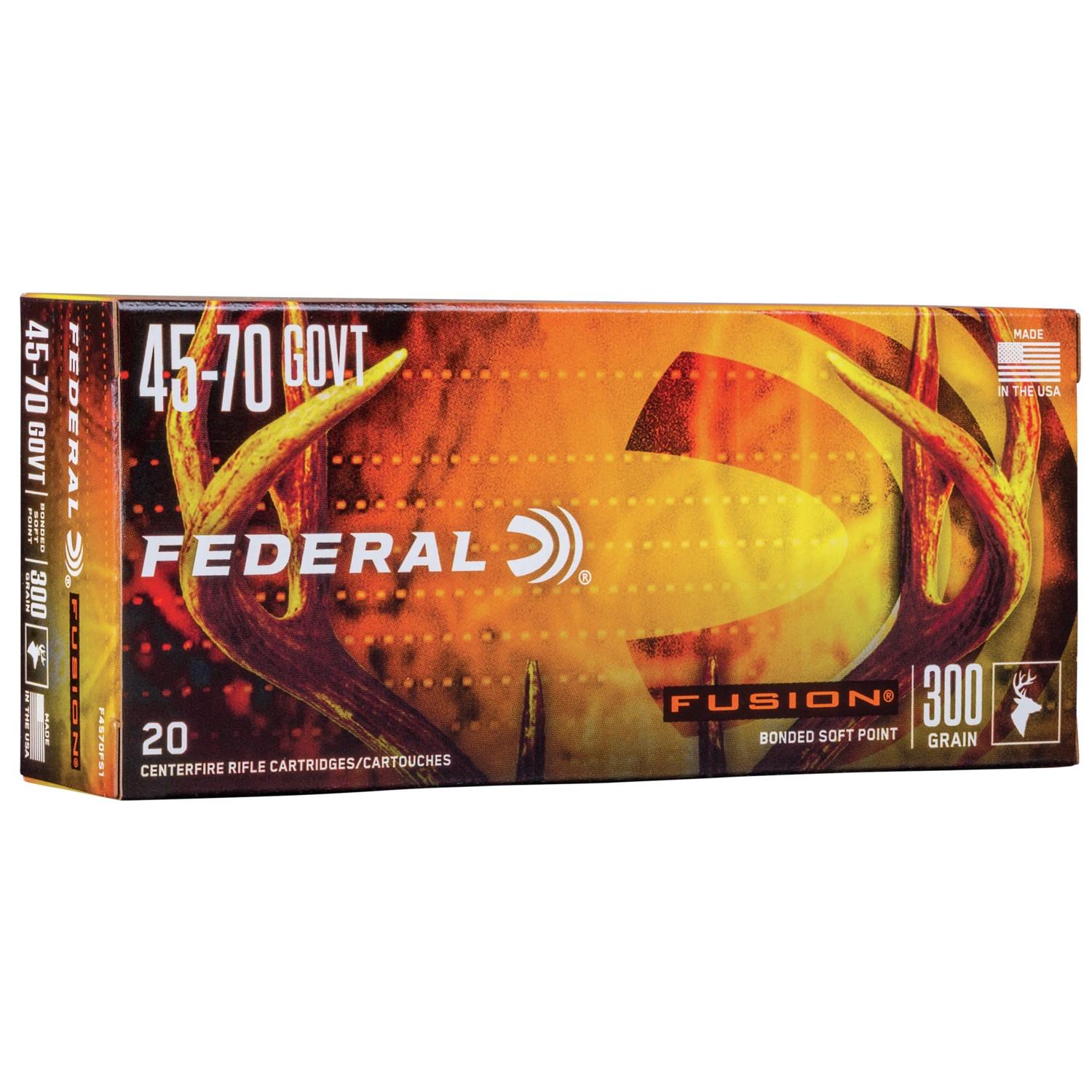 Federal .45-70 Government 300gr SP Brass – 20rd