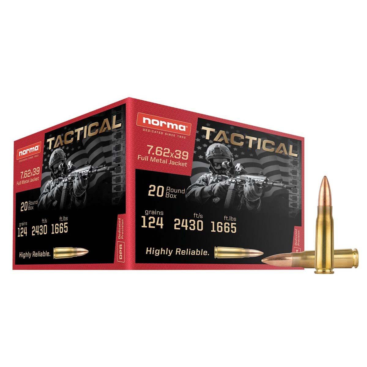 Norma 7.62x39 124gr FMJ – 20rd