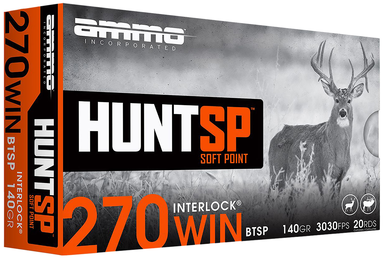Ammo .270 Winchester 140gr SP Brass – 20rd