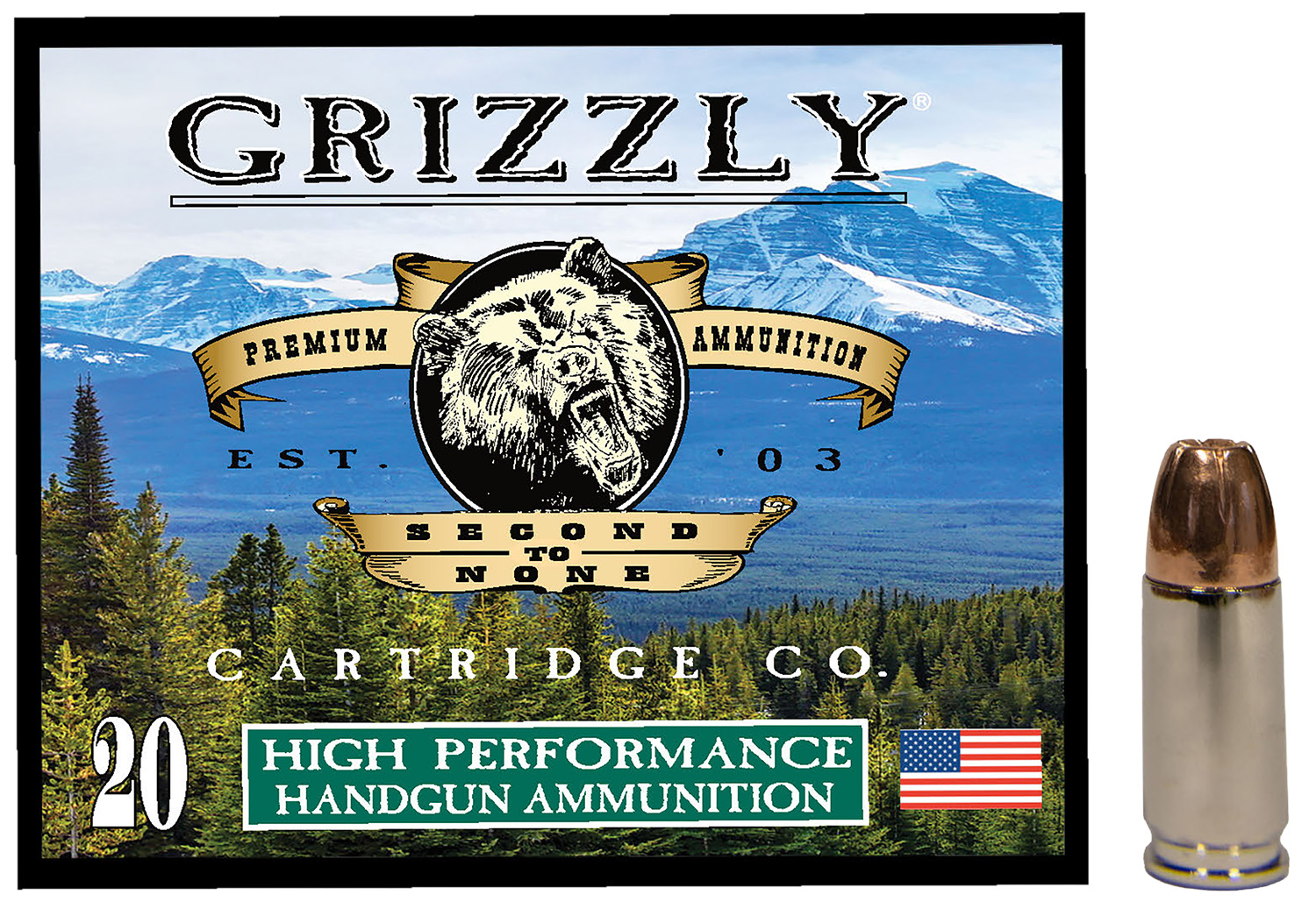 Grizzly-Ammo 9mm Luger 115gr – 20rd
