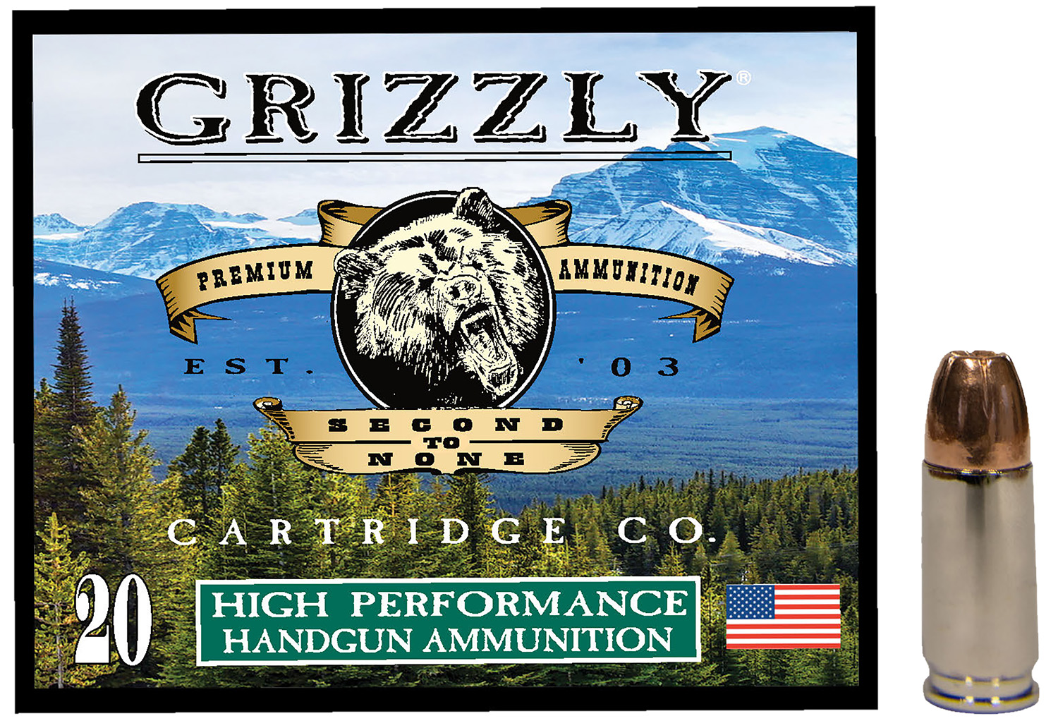Grizzly-Ammo 9mm Luger 124gr – 20rd