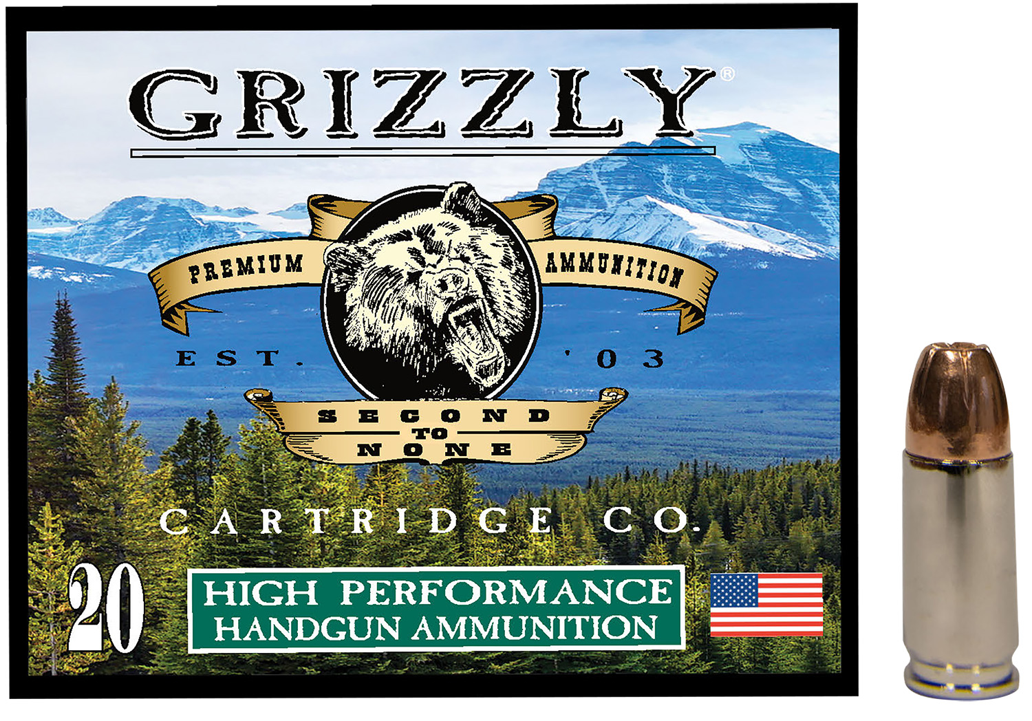 Grizzly-Ammo 9mm Luger 115gr – 20rd