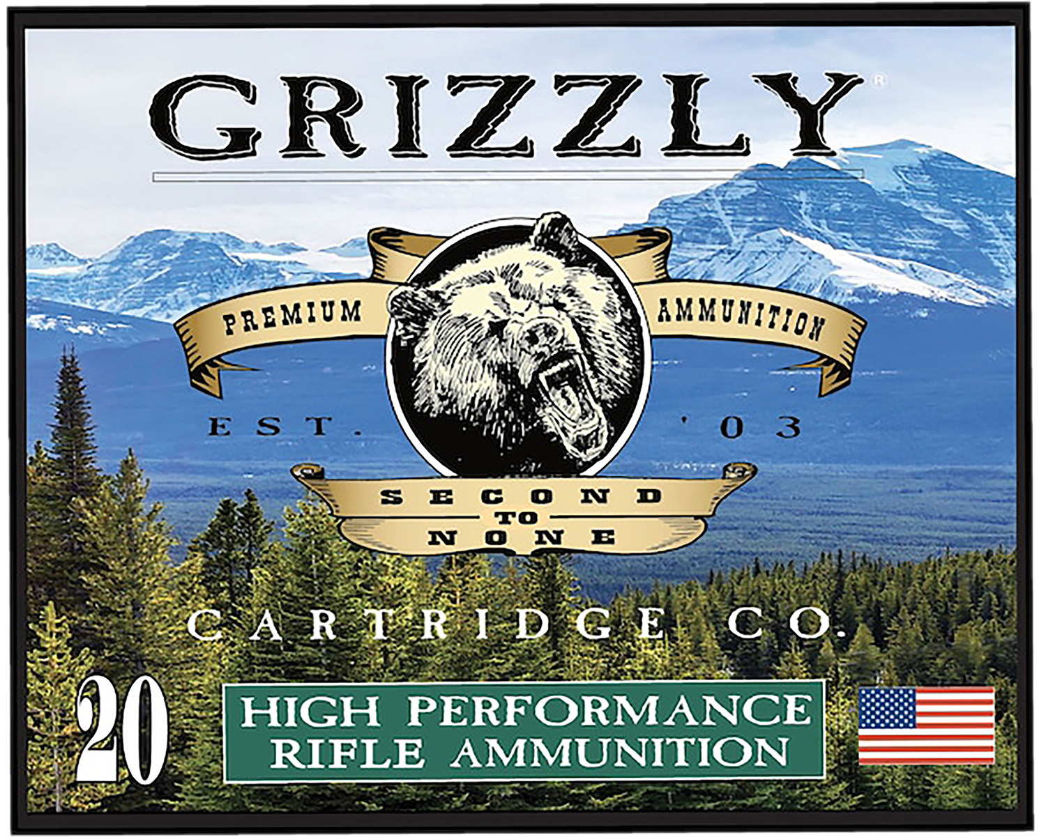 Grizzly-Ammo .357 SIG 125gr – 20rd