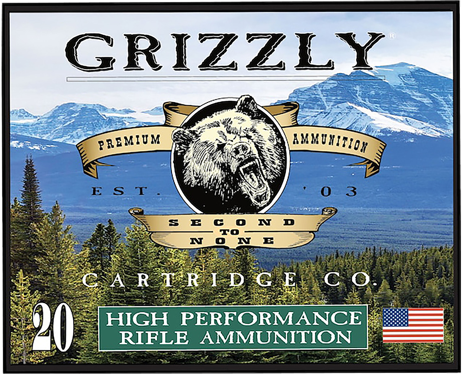 Grizzly-Ammo .357 Magnum 148gr FULL METAL JACKET FLAT POINT – 20rd
