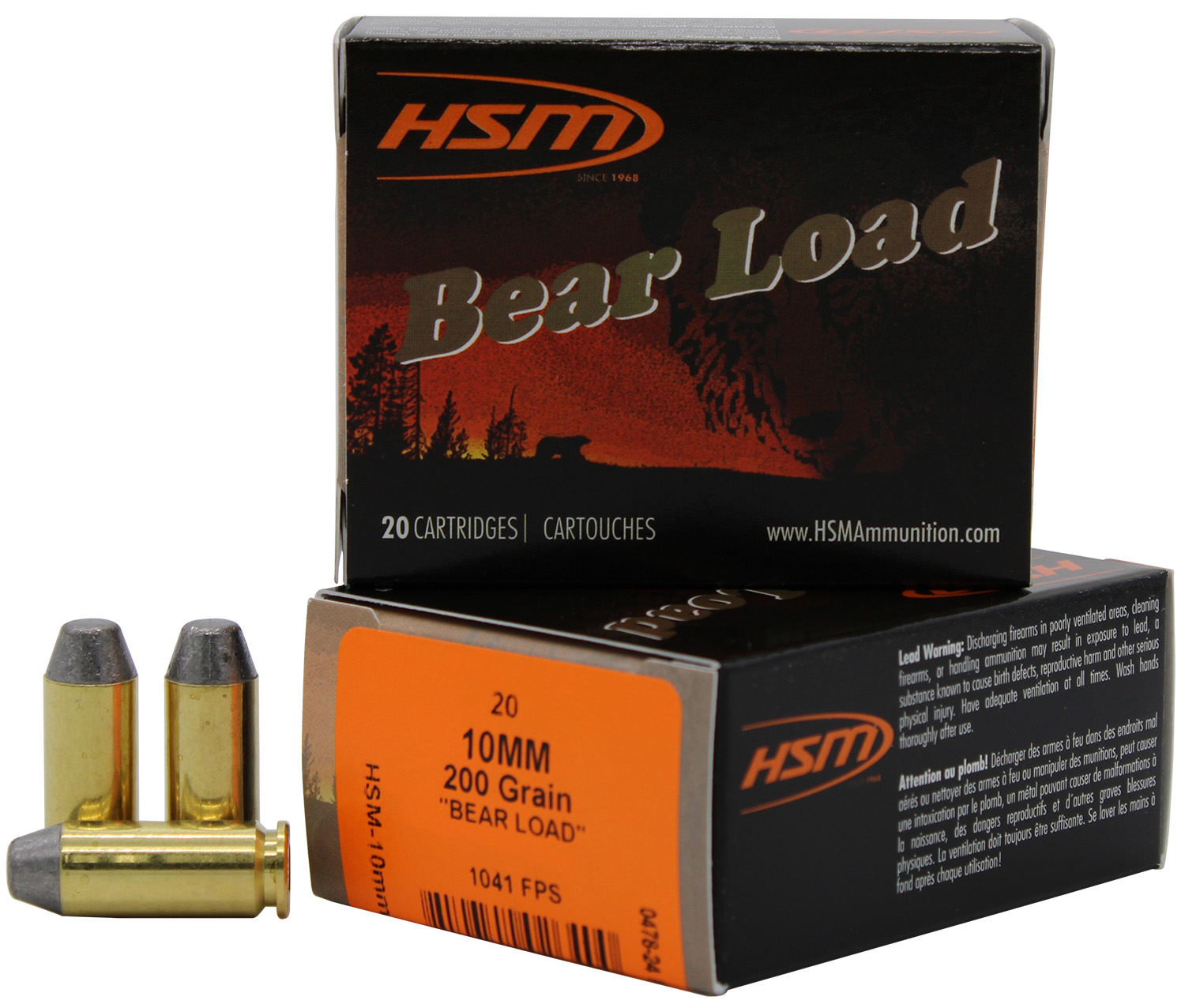 HSM 10mm Auto 200gr Brass – 20rd
