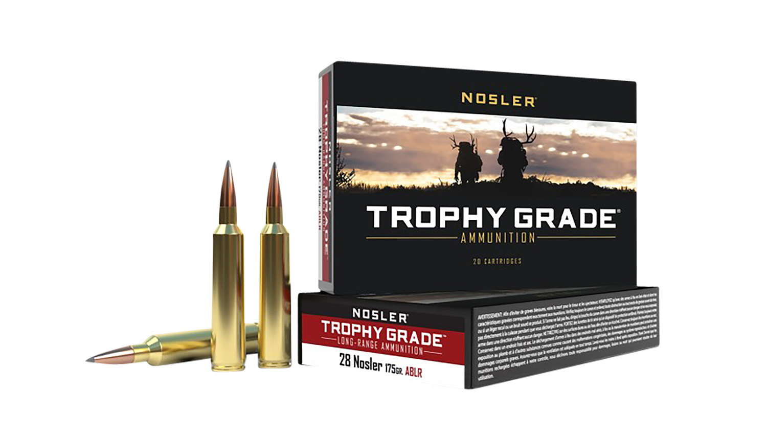 Nosler 28 Nosler 175gr ACCUBOND Brass – 20rd