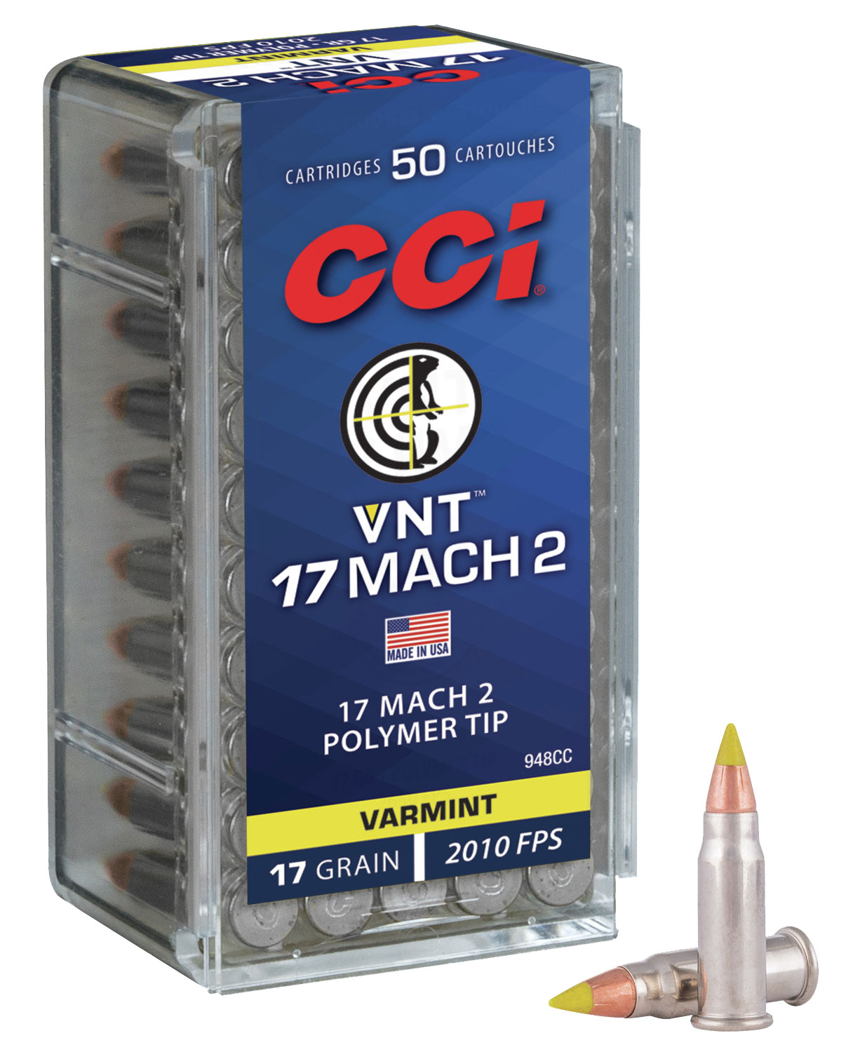Cci .17 Mach 2 17gr HP Brass – 50rd