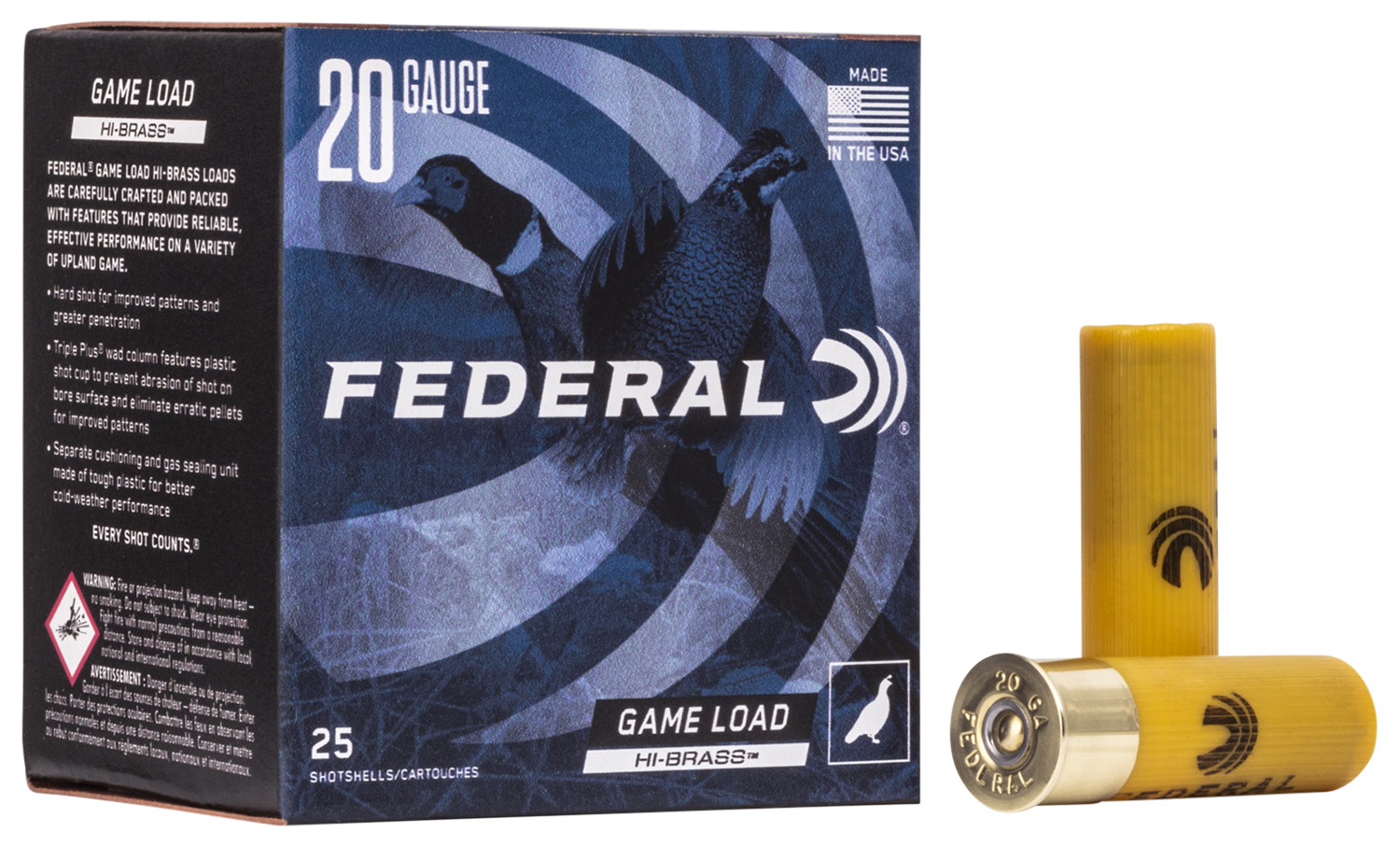 Federal 20 Gauge Brass – 25rd