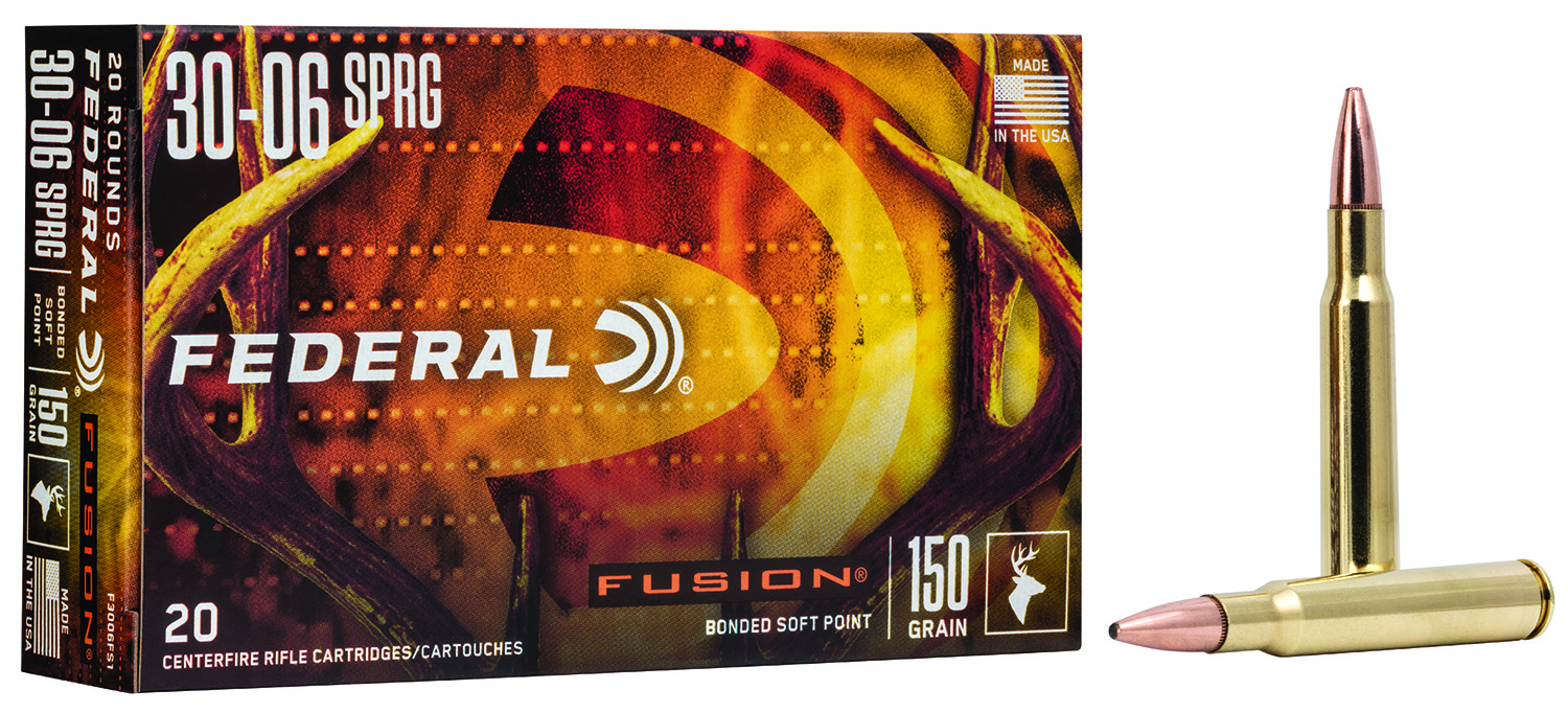 Federal .30-06 Springfield 150gr BONDED Brass – 20rd