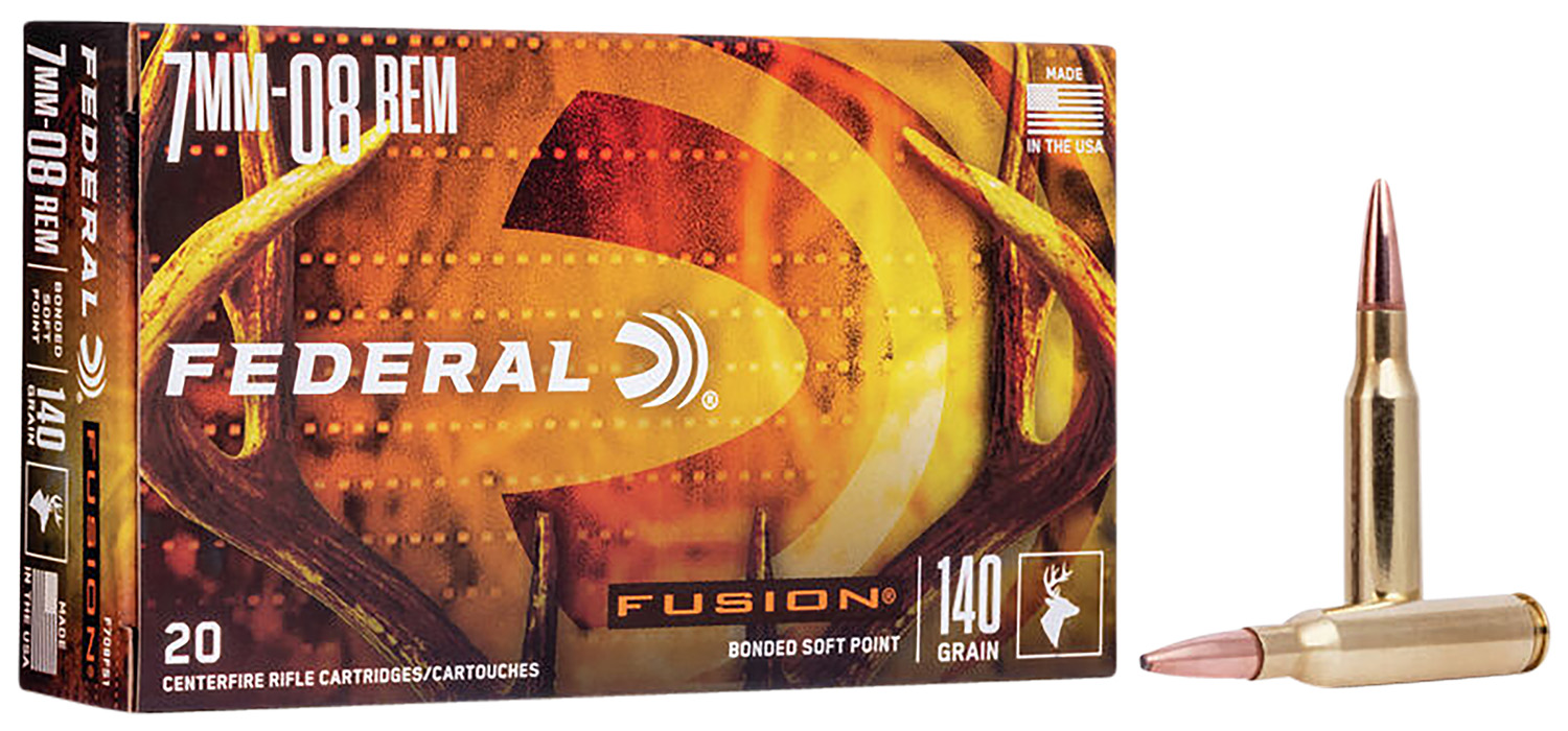 Federal 7mm-08 Remington 140gr BONDED Brass – 20rd