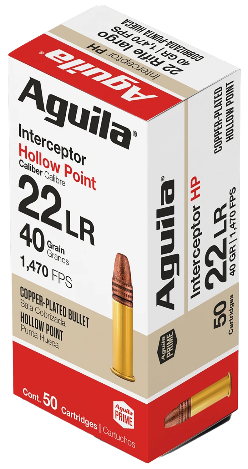 Aguila .22 LR 40gr HP Brass – 50rd
