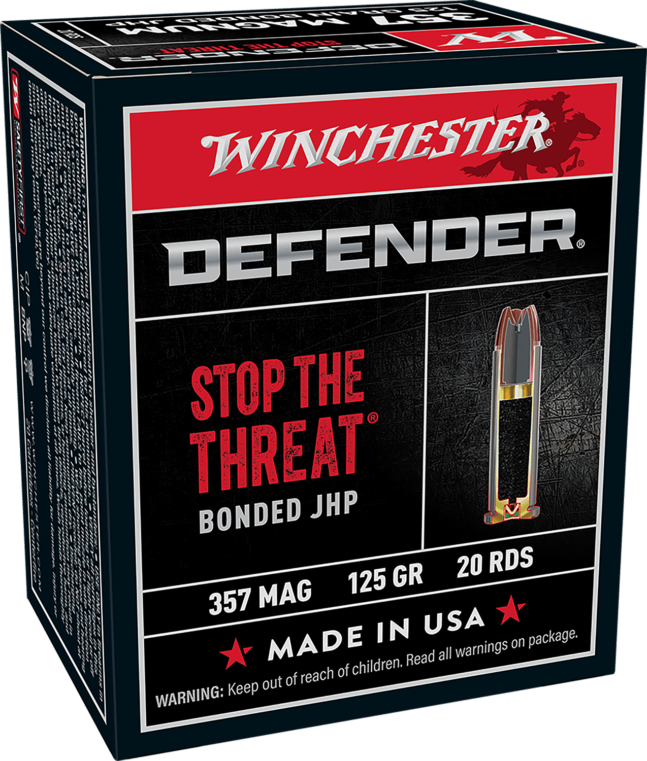 Winchester .357 Magnum 125gr BONDED – 20rd