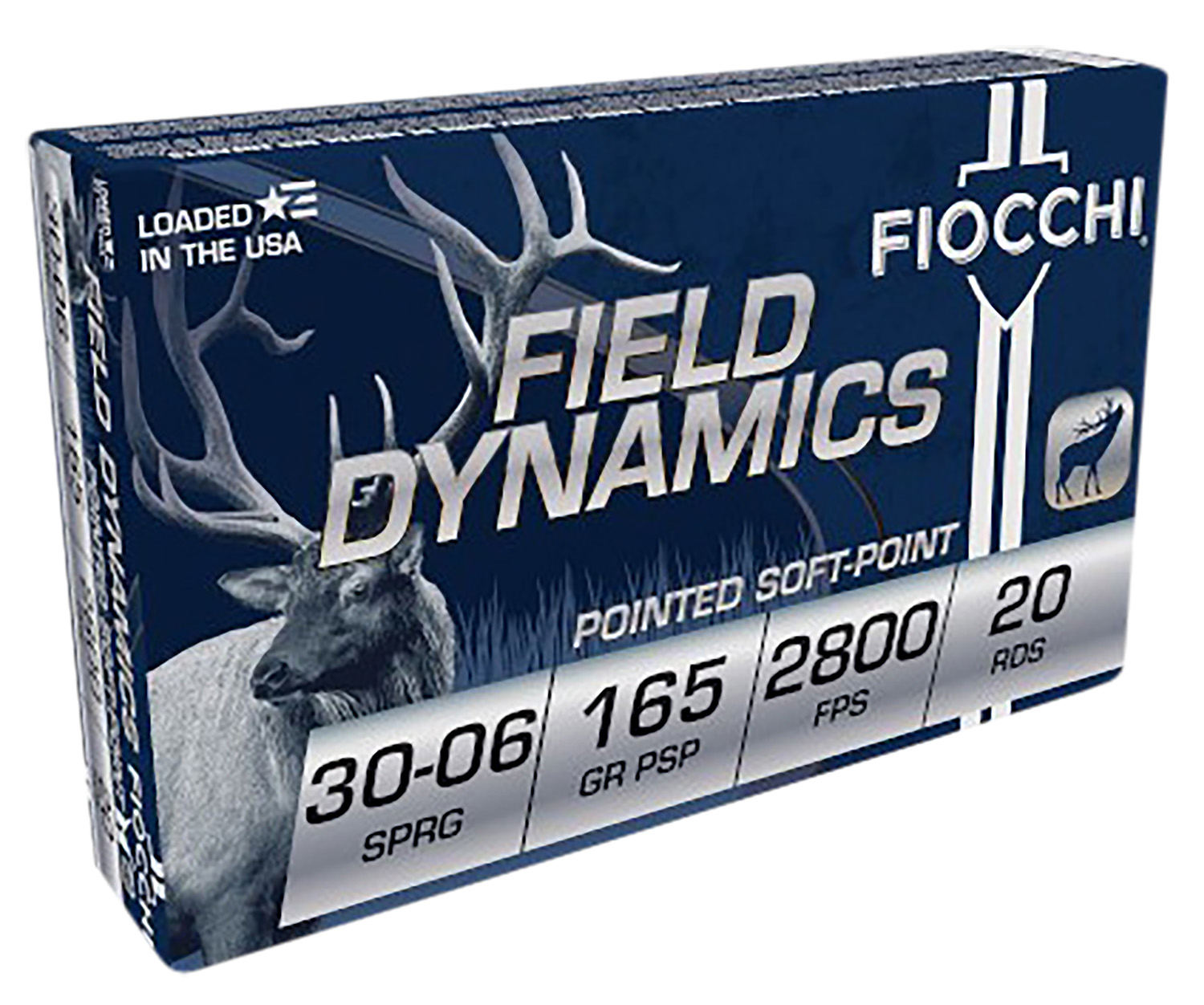 Fiocchi .30-06 Springfield 165gr POINTED SOFT POINT Brass – 20rd