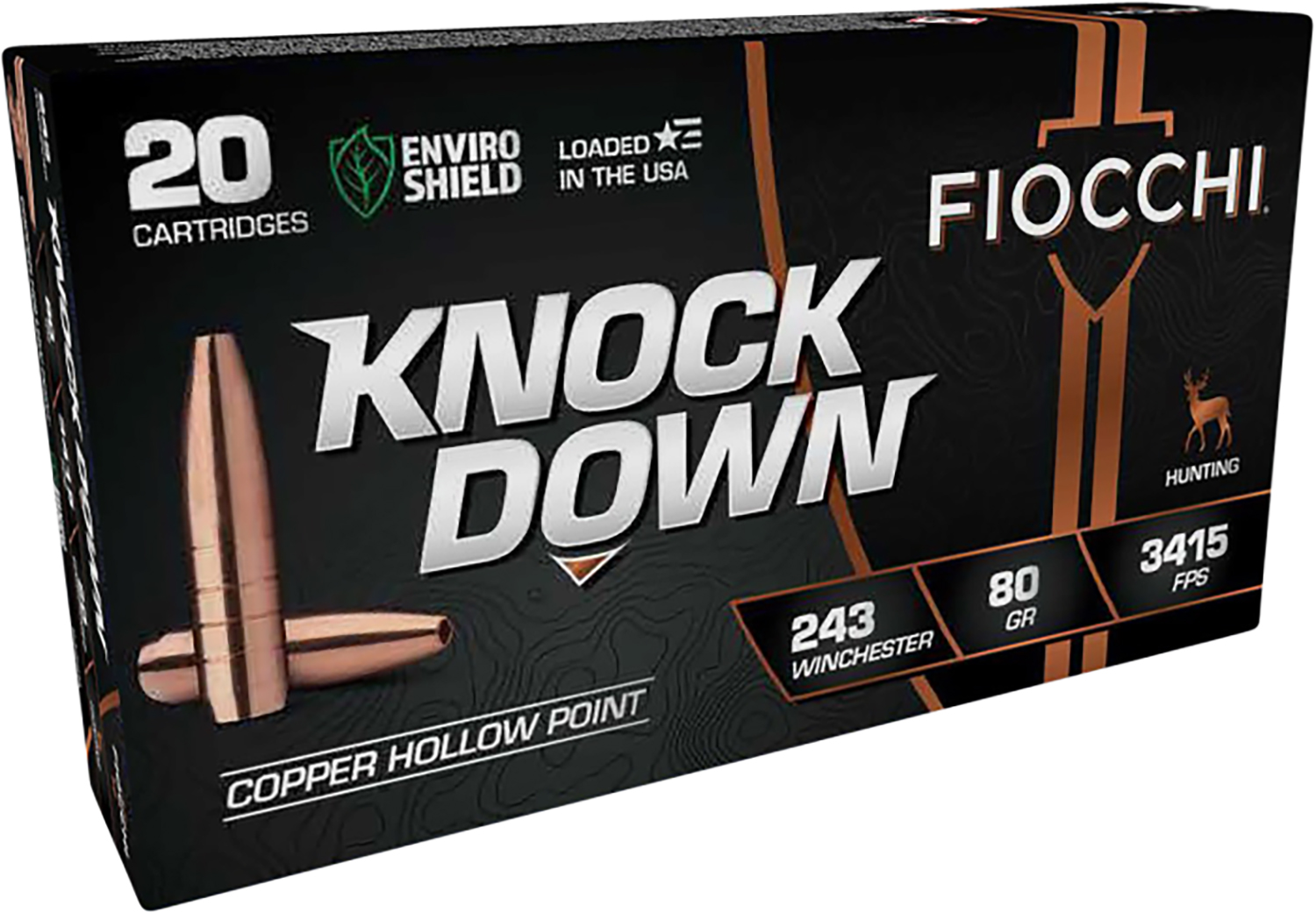 Fiocchi .243 Winchester 80gr COPPER HOLLOW POINT N/A – 20rd