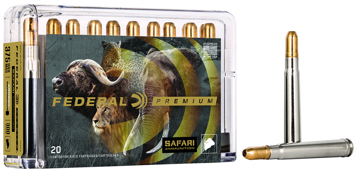 Federal .375 H&H Magnum 300gr BONDED Brass – 20rd